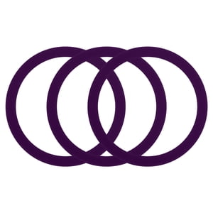 3Pcs Anneau d'adaptateur magnétique, Kit de conversion de chargeur sans fil magnétique, violet