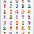 thumbnail image 4 of 35pcs-50pcs Colorful Dragon Stickers Fantasy Cute Animal Stickers for Suitcase Fridge Phone, 4 of 9