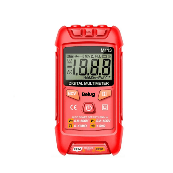 Instrumentos De Medición Con Multímetro Y Mini multímetro Belug Rojo