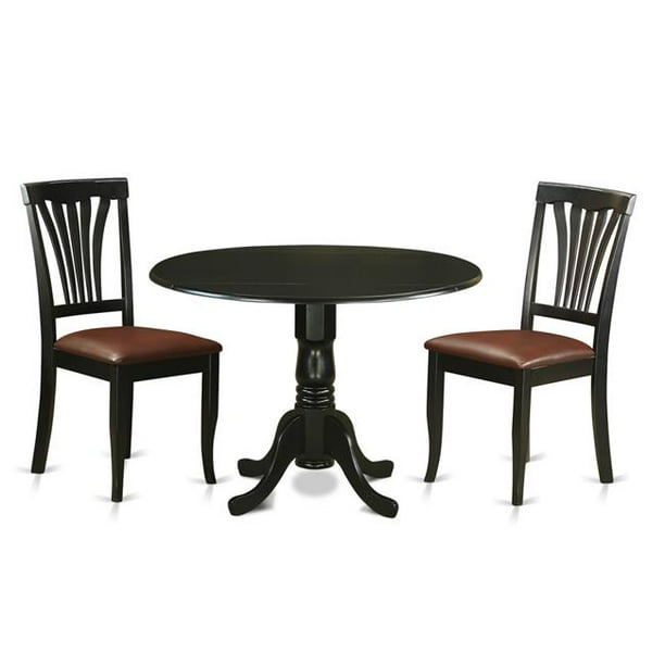 Kitchen Nook Dining Set Table & 2 Chairs, Black 3 Piece Walmart