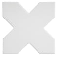 thumbnail image 4 of Seville Terracotta 7" Star with Pure White 5" Cross Matte Porcelain Wall and Floor Tile (10.62 sq ft/case) - 68 Pack, 4 of 6