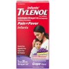 (2 pack) Infants' Tylenol Pain Reliever-Fever Reducer, Oral Suspension, Grape Flavor, 1 oz