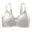 Grey, variant on ,Women's Seamless Thin Strap Bra Wireless Push up Soft Bras Support Full Coverage Bralettes White XL
