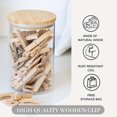 thumbnail image 3 of 60 Pack Heavy Duty Clothespins - 2.9" Extra Long Natural Birchwood Clothes Pins with Storage Bag, Rustproof & Moisture Resistant Wooden Clips for Laundry, Crafts, Photos - Durable Indoor/Outdoor Use, 3 of 7