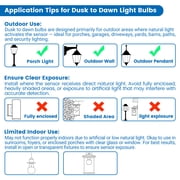 Great Value A19 LED 7W (60W Equivalent) Soft White E26 Medium Base Dusk to Dawn Auto Sensing Light Bulb