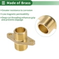 thumbnail image 3 of Unique Bargains Brass Pipe Fittings 1/2"Male Double External Thread Union with Ears 1.97" 2 Pcs, 3 of 7