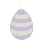 Holiday Ornament Spring Rainbow Egg Ornament Set Wood Glitered Easter Rl1707