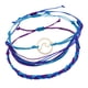 thumbnail image 4 of 3 He Pulseras Multicolores Pulseras Trenzadas Pulseras De Banda Unisex Para Adultos Y Niños A011123 Hugo Pulseras de onda multicapa de cuerda, 4 of 10