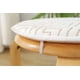 thumbnail image 5 of Granjero Gordo Cojín redondo para taburete de bar, antideslizante, funda de algodón y lino, transpirable, color blanco, 45 x 45 cm (18 x 18 pulgadas)., 5 of 5