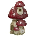 thumbnail image 5 of Northlight 18" Red and Beige Mushroom House Outdoor Garden Statue, 5 of 5