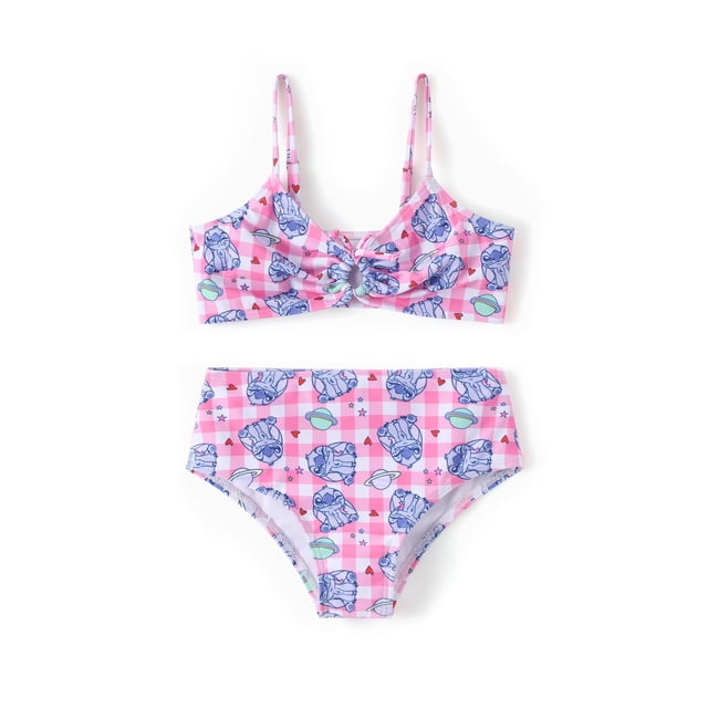 Bañador Disney Stitch para niñas de 3 a 13 años, color rosa