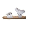 thumbnail image 2 of Petalia Hook And Loop Toddler Girl'S Flower Open Toe Strap Sandals, White, 8, 2 of 5