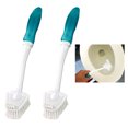 thumbnail image 5 of 2 X Double Sided Toilet Brush Plastic Long Handle Bathroom Scrub Cleaning Tool, 5 of 6