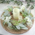 thumbnail image 6 of Balsa Circle 4 Natural 15 in Round Burlap Jute Placemats Braided Trim Party Event Decorations, 6 of 8