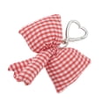 thumbnail image 6 of Unique Bargains 1 Pc Handbag Charm Plaid Bow Handbag Accessories Red, 6 of 6