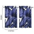 thumbnail image 4 of Beach Vacation Style Tier Curtains Set of 2 27.5Wx39L Inch Palm Inspired Retro Botanical Design for Small Windows, 4 of 4