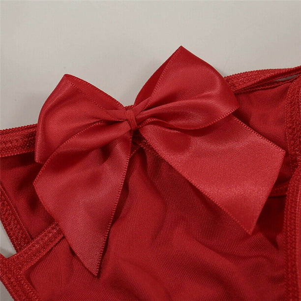 Two Piece Lingerie for Women Sleepwear Lace Babydoll Bikini Underwear Bra +  Thong Pajama Set 