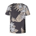 thumbnail image 5 of Camiseta informal para mujer con estampado floral y cuello en V, manga corta, jersey, blusa, tops Fridja  zx4029, 5 of 5