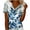 Blue, variant on Enjoytime Tops for Women Trendy Solid Color V-Neck Short Sleeve Blouse 2026 Summer Fashion Business Casual Work Shirts Red S