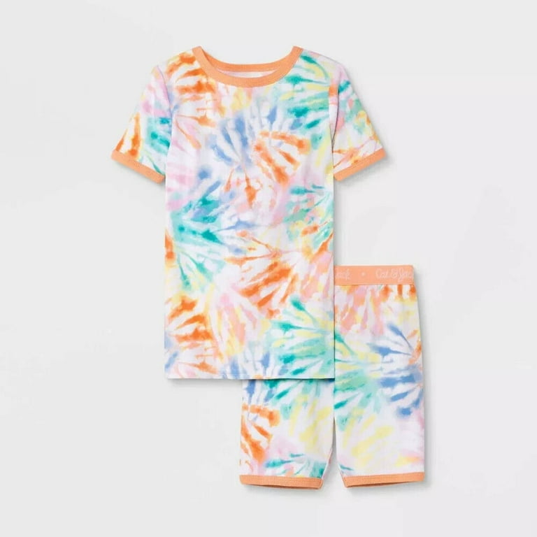 Toddler 2pc Tie Dye Pajama Set Cat Jack Pink Size 8