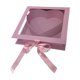 thumbnail image 1 of Caja de regalo con forma de corazón y flores para Valentín, con tapa transparente, rellenable y creativa, ideal para dulces, bodas, cumpleaños Rosa, 1 of 8