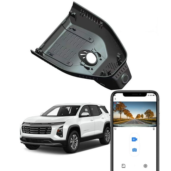 Fitcamx 4K Dash Cam Suitable for Chevy Equinox 2025 2026 (Gas Powerd, HD2-1231) LT Activ RS, OEM Factory Look, Plug & Play, 64GB Card
