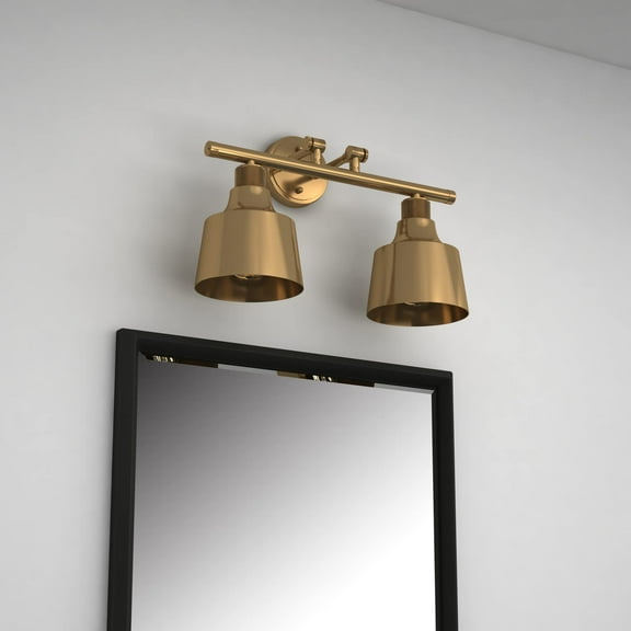 Vanity Art 2-Lights Wall Sconce Lighting Vintage Industrial Indoor and Outdoor Light Fixture Wall Mount Lamp Bath Sconce for Farmhouse, Bedroom, Bathroom Vanity, Living Room BA208-2SG3