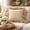 Khaki, variant on Fennco Styles Black Striped Fringe Throw Pillow 18" x 18" - Cotton Blend Textured Accent Pillow, Farmhouse Coastal Decorative Cushion for Sofa Couch Bed