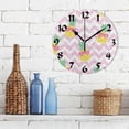 thumbnail image 3 of GZHJMY Summer Pineapples Round Wall Clock,Silent Non Ticking Battery Operated Accurate Home Clock,Vintage Farmhouse Wall Decor for Living Room Bedroom Office Holiday Gifts,10", 3 of 6