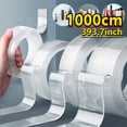 thumbnail image 4 of MesaSe Transparent Nano Tape Washable Reusable Double-Sided Tape Adhesive Nano Traceless Sticker Removable Universal Disks Glue 1PC*10M, 4 of 7