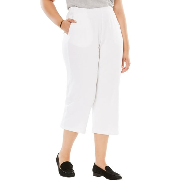 Woman Within Plus Size Petite 7-Day Knit Capri
