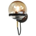 thumbnail image 2 of EQLight EQINWB01 6 x 11 x 10 in. Industrial 1-Light Globe Black Wall Sconce, 2 of 3