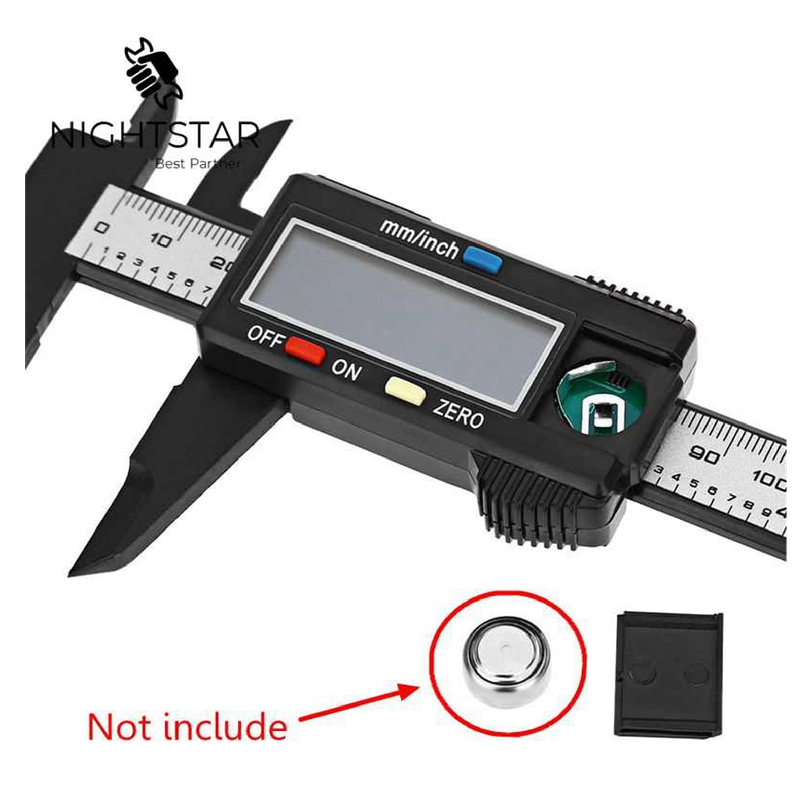 150mm Caliper Digital Electronic Digital Pachometer Carbon Fiber Vernier Gauge Micrometer Measuring Tool 6Inch