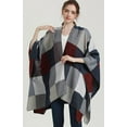 thumbnail image 3 of PIKADINGNIS Women Shawl Wraps Open Front Poncho Double Side Sweater Cardigan Coat Blanket Warm Winter Scarf, 3 of 6