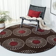 thumbnail image 2 of SAFAVIEH Soho Adeline Floral Wool Area Rug, Coffee/Brown, 7'6" x 9'6", 2 of 9