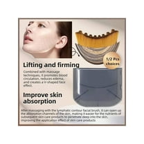 1PC Lymphatic Contour Face Brush - Anti-Puffiness Detox Lift Brush Soft Bristles for Skin Glow & Absorption Suitable for All Skin Types