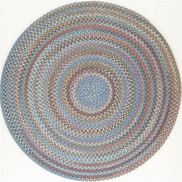 Rhody Rug BH97R048X048 4 ft. Bar Harbor Bluestone Round Rug, Multi Color