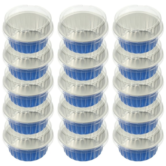 50Pcs Aluminum Pudding Cups Disposable Cake Cups Foil Cupcake Cups Kitchen Baking Tools