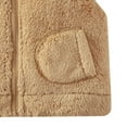thumbnail image 4 of Children's Winter Solid Sleeveless Hooded Zipper Fleece Warm Coat, 4 of 5