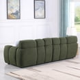 thumbnail image 3 of Olive Green Boucle 3 Seater Marshmallow Sofa - 87.4" Length, 35.83" Depth, Multi-Density Foam for USA Body Structure, 3 of 9