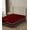 Burgundy, variant on 100% Egyptian Cotton L Shape Zipper Mattress Cover, 800 TC, 18 Inch Deep Pocket Cal King Size (72x84), Stripe Brick Red