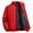 Red, variant on Dgankt Mens Puffer Jackets Solid Color Long Sleeve Stand-up Zipper Coat Warm Outerwear,Sizes M-5XL