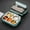 🔥 Blue_Base#1619, variant on Stainless Steel Lunch Box 1500ML | 5-Compartment Bento Box | 304 Steel Construction | Insulated Lid for Water Heating & Soup | Lightweight Portable Food Container | Blue | 28.5x22x7cm | 1 Pack