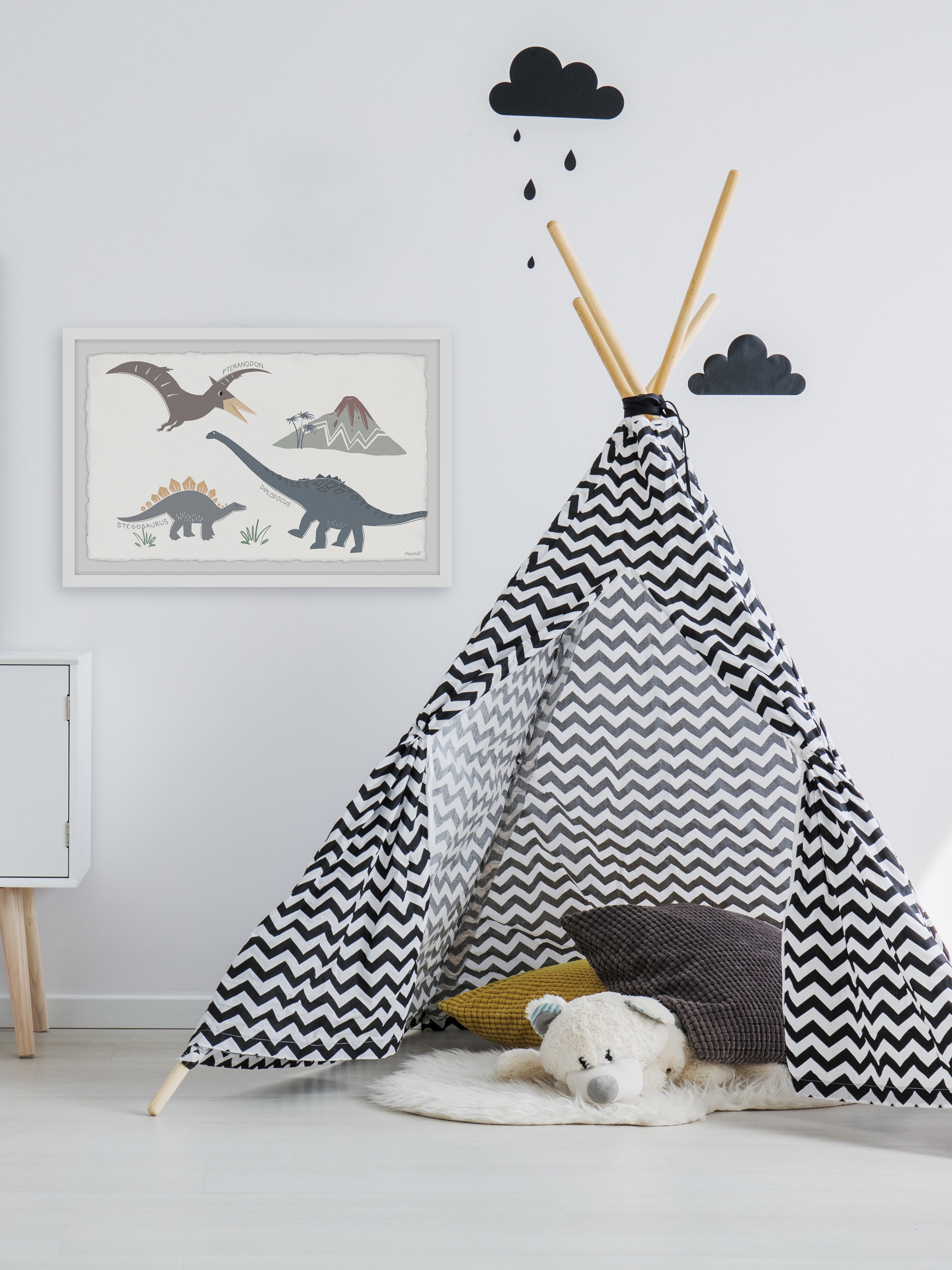 Marmont Hill Dinosaur Species Framed Wall Art