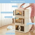 thumbnail image 2 of GIANNA Stackable Storage Bins with Lids, 37QT Portable and Lockable Organizer Boxes, With Doors & Wheels, 1-Tier M, 2 of 8