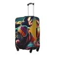 thumbnail image 2 of Daiia Retro Bulldog Sunglasses Luggage Cover, Thickened Washable Travel Luggage Covers, Elastic Unique Baggage Covers for 18-20 inch Luggage-Small, 2 of 9