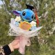 thumbnail image 3 of Catoon Stich Winnie the Pooh SpongeBob Plush Doll Toy With Flowers Creative Handmade Bouquet Valentine Christmas Graduation Gift, 3 of 5