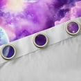thumbnail image 4 of Manfei Galaxy Starry Sky Curtains Pack of 2 (42x84 Each),Universe Palnets Curtains Blackout,Purple White Bedroom Curtains For Girl Boys,Microfiber Bedroom Decor, 4 of 6