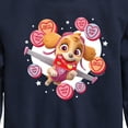 thumbnail image 3 of Paw Patrol - Skye Conversation Hearts - Toddler And Youth Crewneck Fleece Sweatshirt, 3 of 6