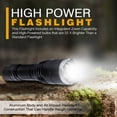 thumbnail image 4 of LIVABIT - Rechargeable Ultra Bright LED 800 LM Torch - Ultra Bright Flashlight Torch - High Lumen, Zoomable, 5 Modes, Water-Resistant - Perfect for Camping, Biking & Home Purposes, 4 of 8